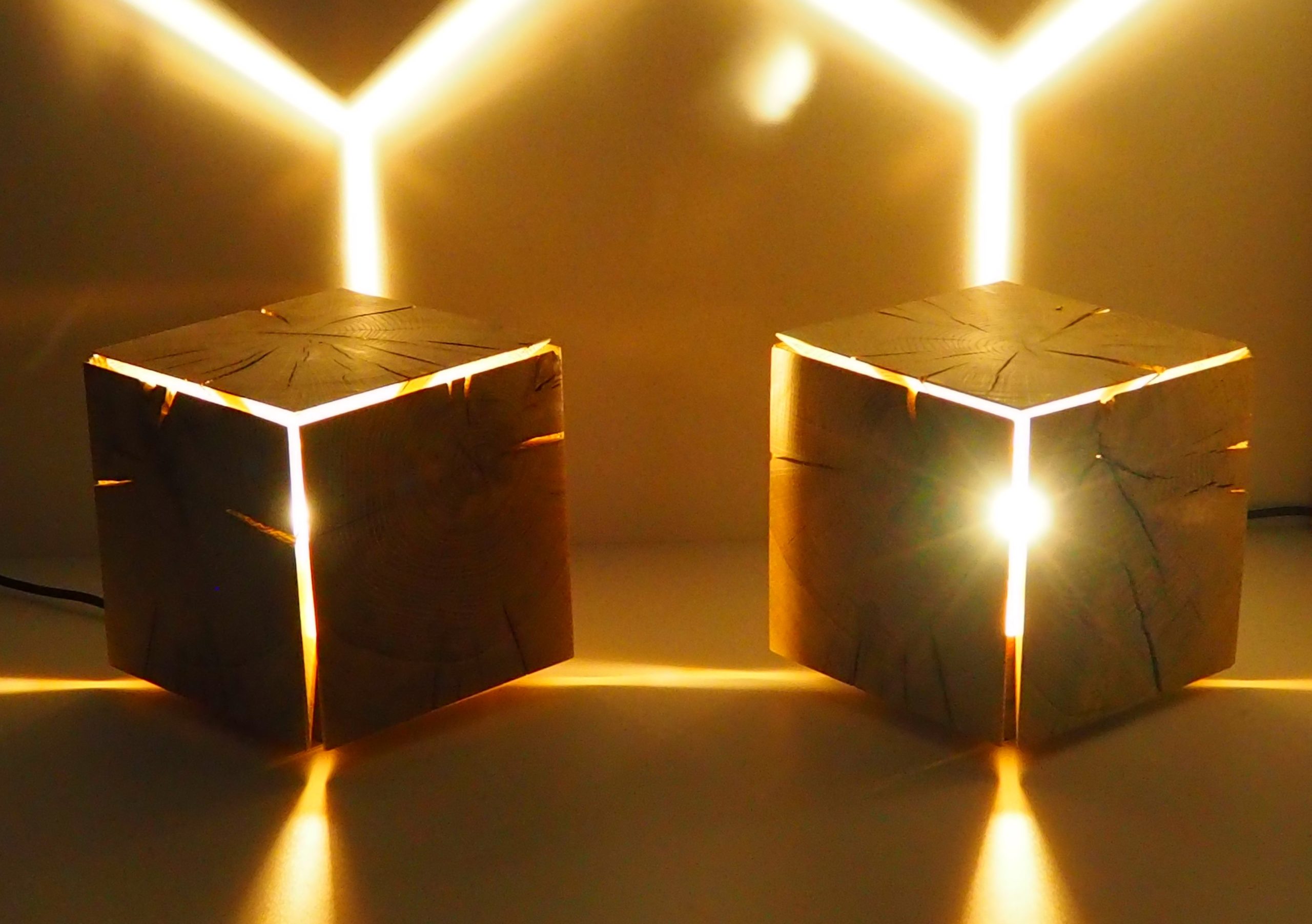 cube lumineux "poutre"